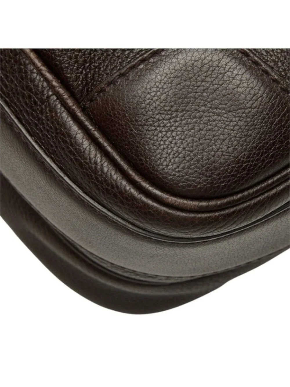 Gucci Crossbody Shoulder Bag Dark Brown Leather